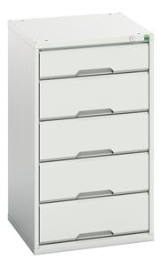Bott Verso the Bott budget range, lighter duty lower spec cabinets cupboard Verso 525Wx550Dx900H 5 Drawer Cabinet